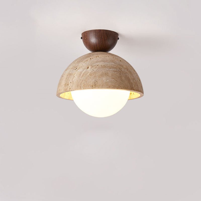 Solana Travertine Ceiling Light