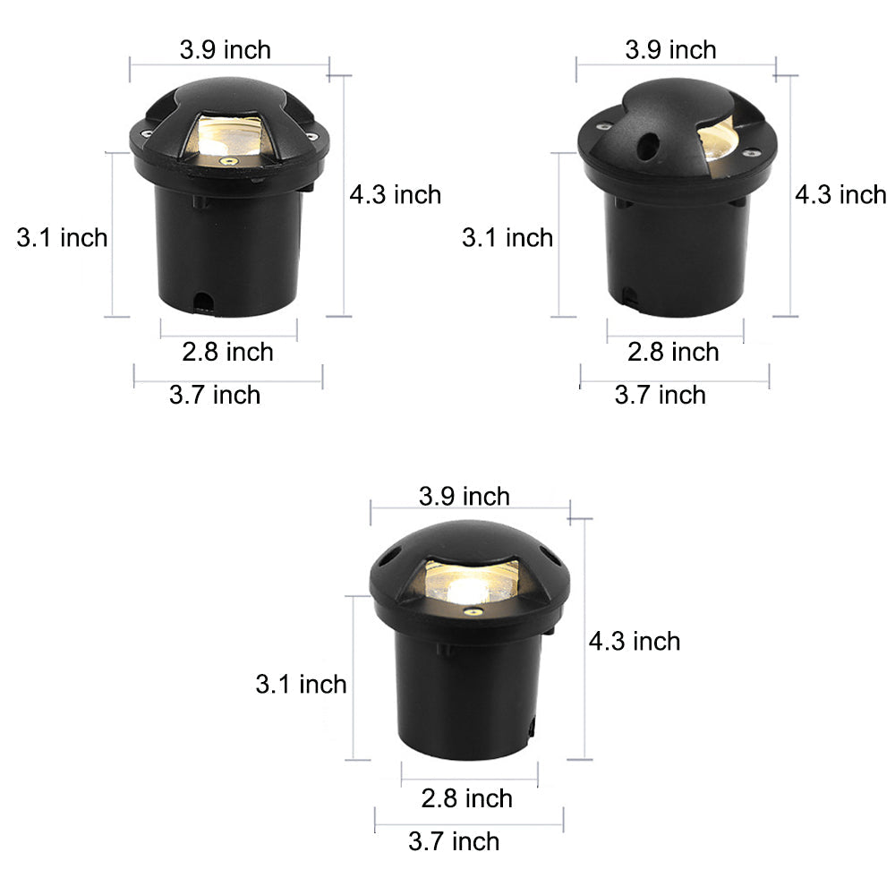 Abigail Horizontal Deck Stair Pathways Metal Outdoor Lights