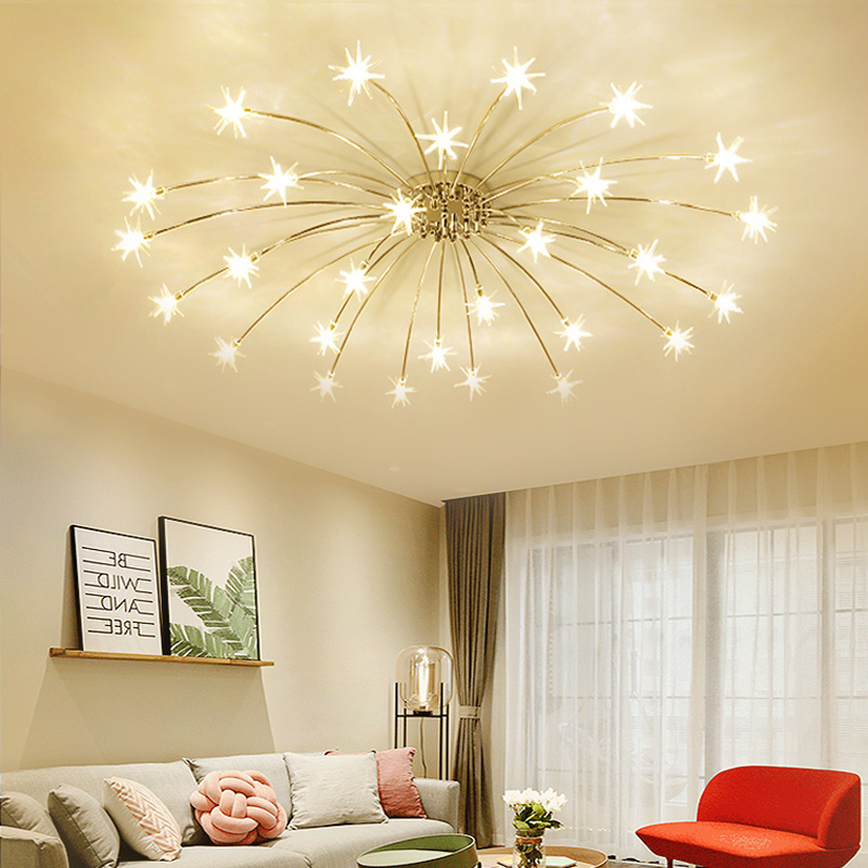 Arisha Art Deco Starry Glass Flush Mount Ceiling Light
