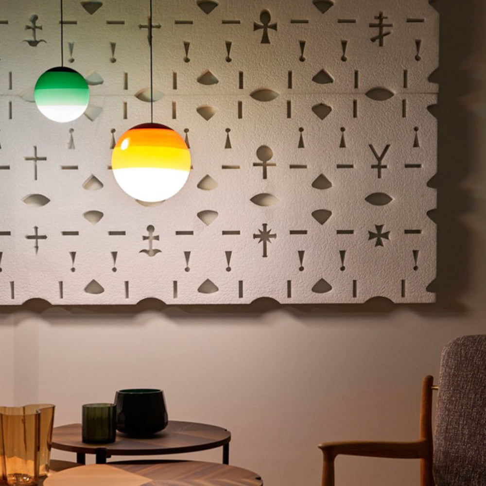Valentina Colorful Glass Bubble Pendant Light