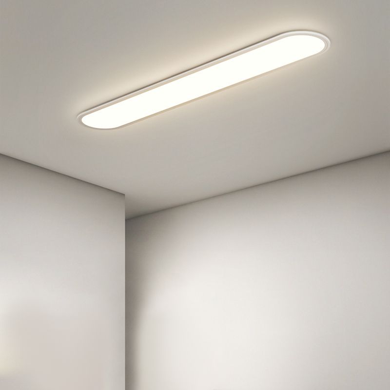 Arisha Flush Mount Ceiling Light Oval Minimalist Acrylic Dining Room