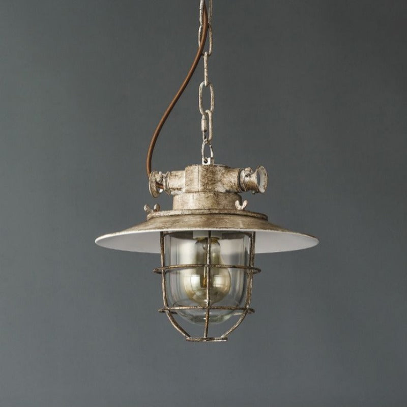 Epoch Industrial Glass Pendant Light Bedroom