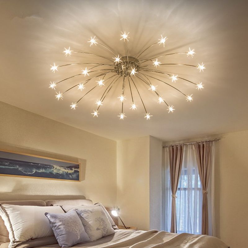 Arisha Art Deco Starry Glass Flush Mount Ceiling Light
