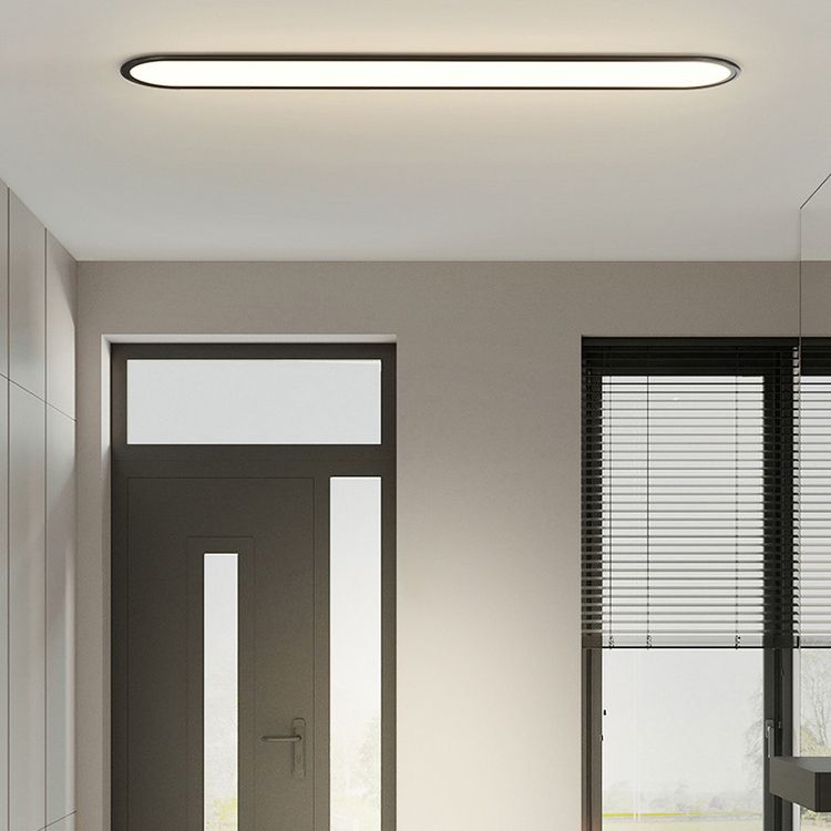 Arisha Flush Mount Ceiling Light Oval Minimalist Acrylic Dining Room