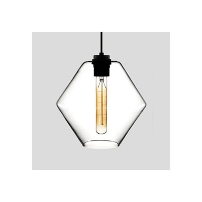 Arisha Modern Art Deco LED Cylindrical /Glass Pendant Light