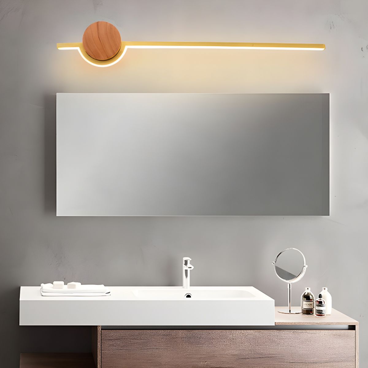 Arisha Nordic Linear Vanity Wall Lamp Bedroom