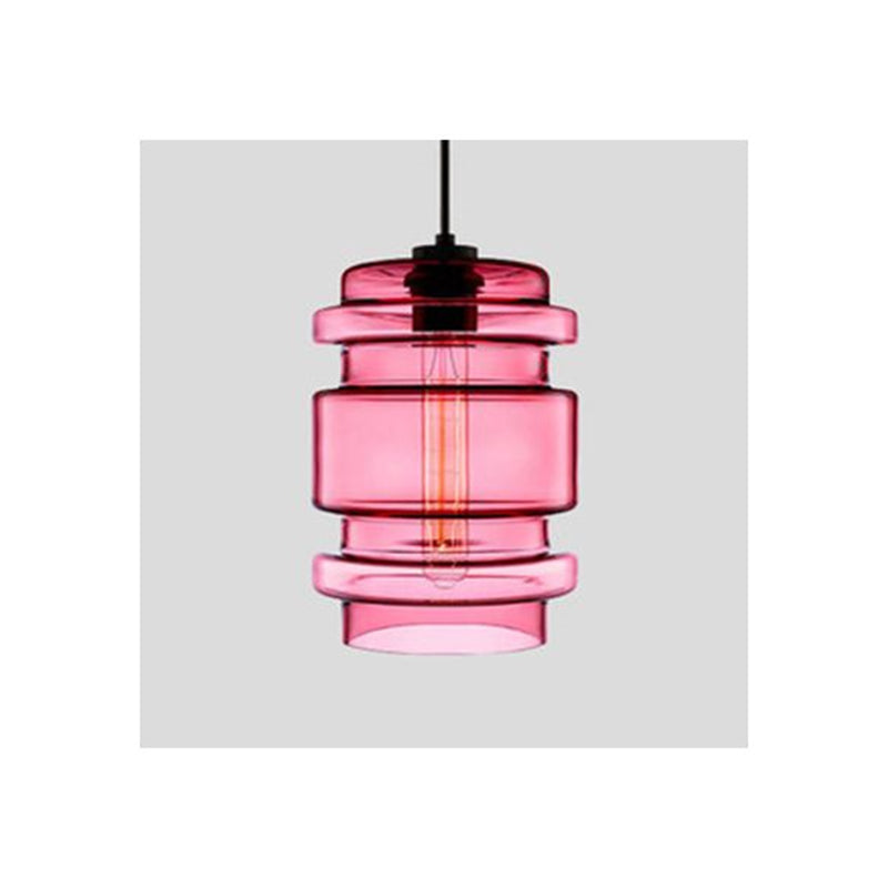 Arisha Modern Art Deco LED Cylindrical /Glass Pendant Light