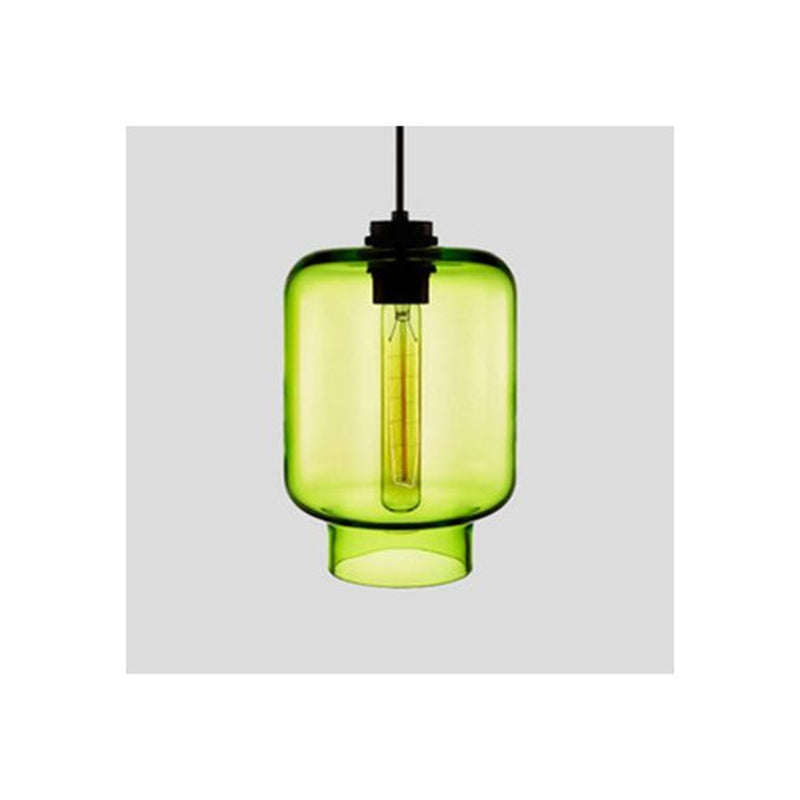 Arisha Modern Art Deco LED Cylindrical /Glass Pendant Light
