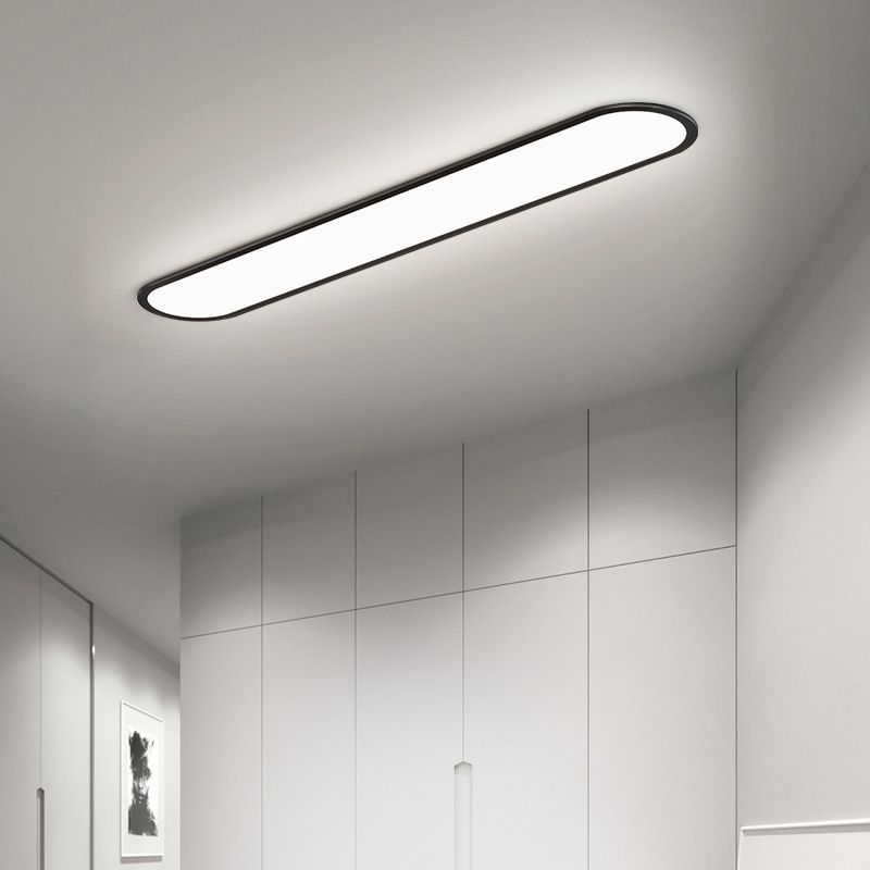 Arisha Flush Mount Ceiling Light Oval Minimalist Acrylic Dining Room