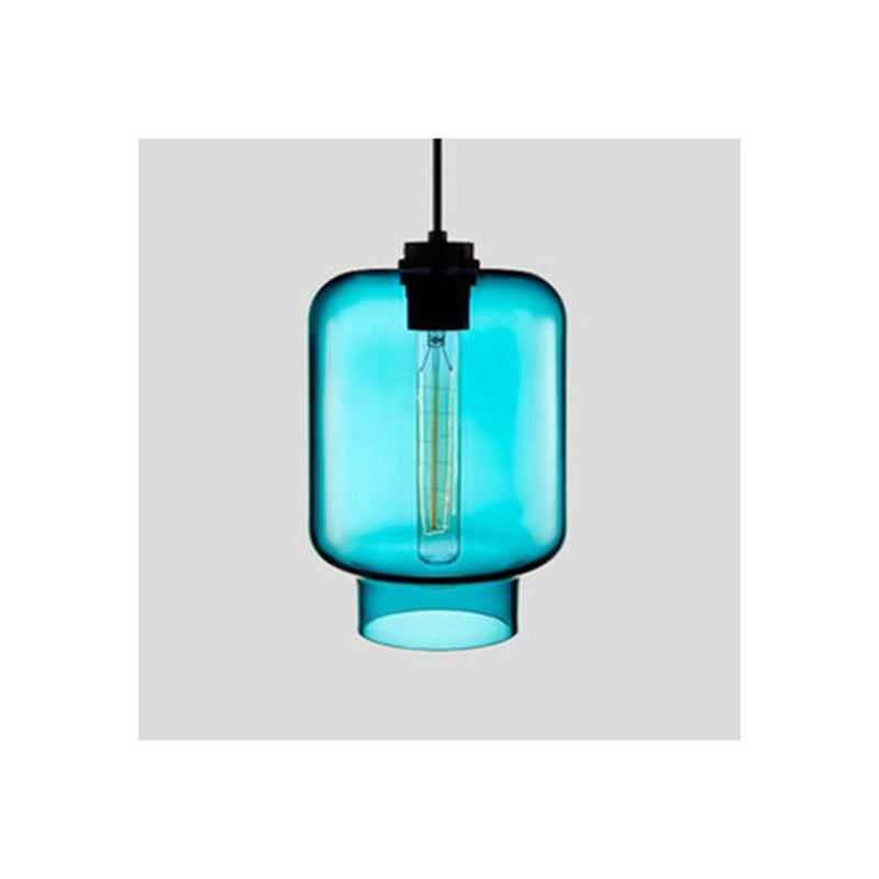Arisha Modern Art Deco LED Cylindrical /Glass Pendant Light
