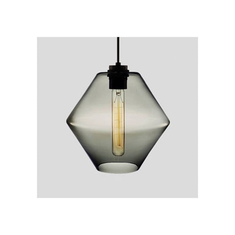 Arisha Modern Art Deco LED Cylindrical /Glass Pendant Light
