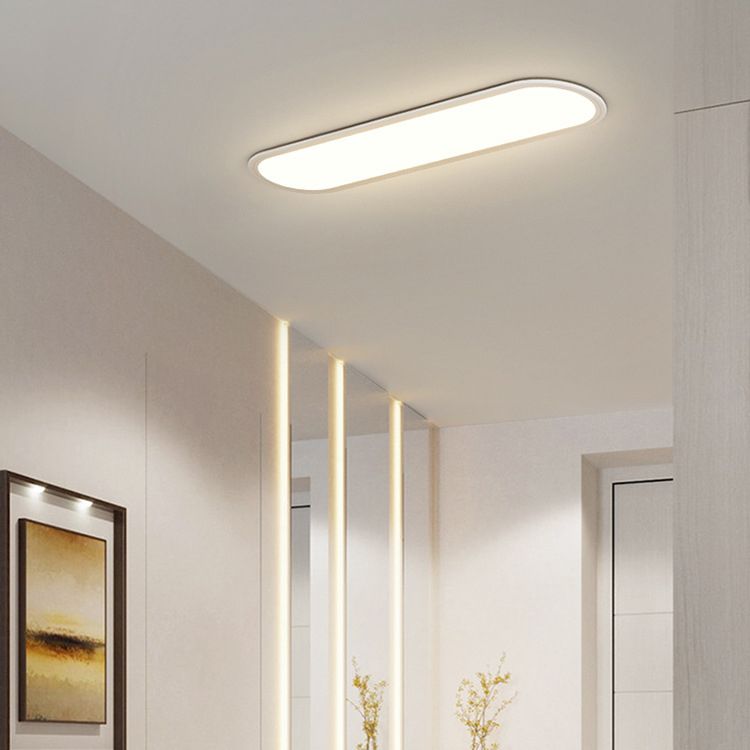 Arisha Flush Mount Ceiling Light Oval Minimalist Acrylic Dining Room