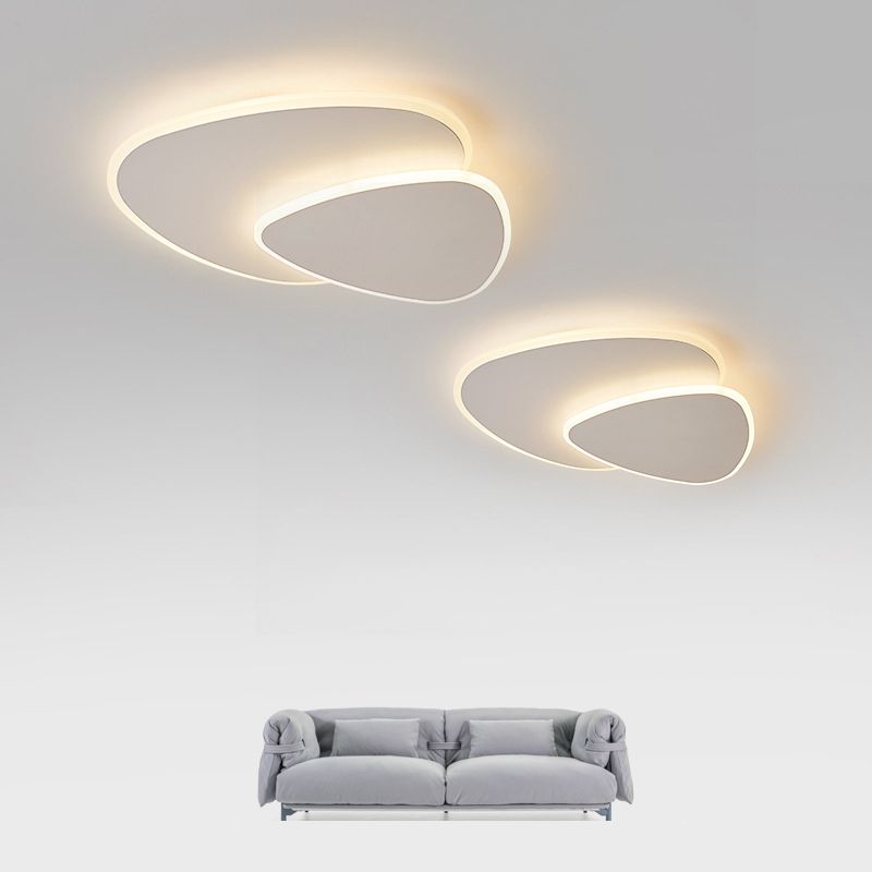 Arisha Designer Geometric Acrylic Flush Mount Ceiling Light