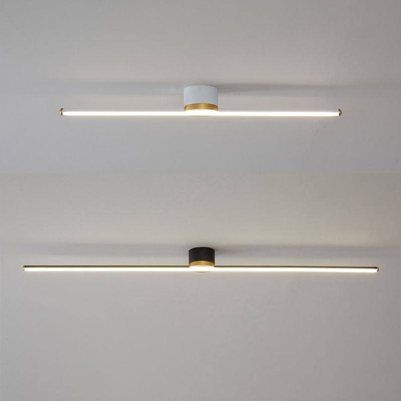 Arisha Linear Flush Mount Ceiling Light Bedroom - Neutral Decor