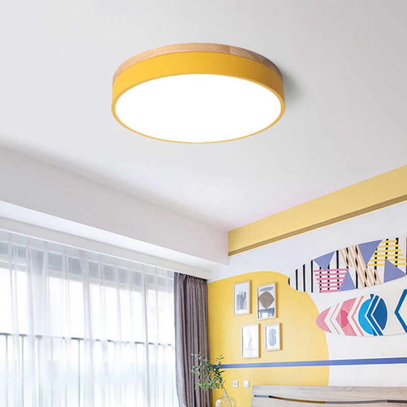 Valentina Nordic LED Round Flush Mount Ceiling Light