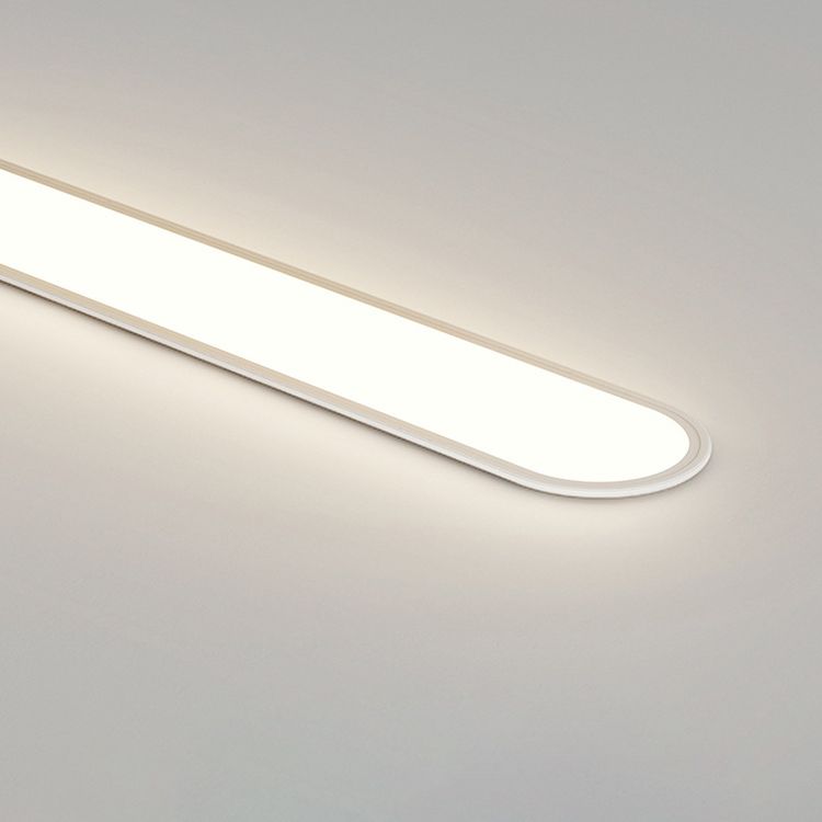 Arisha Flush Mount Ceiling Light Oval Minimalist Acrylic Dining Room