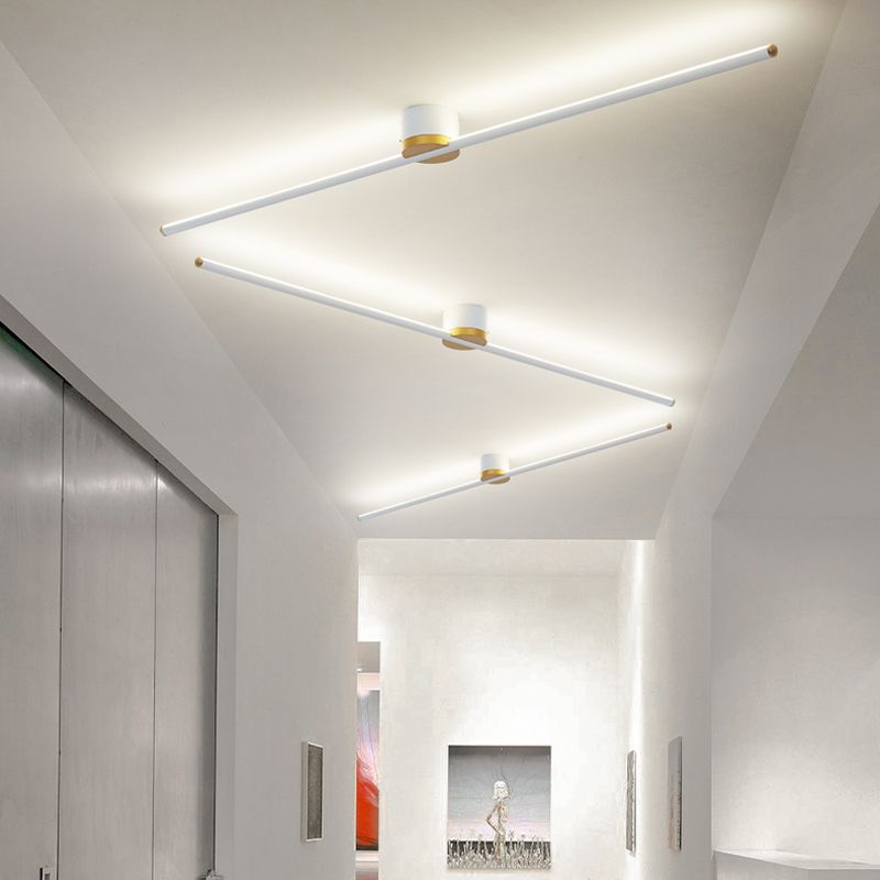 Arisha Linear Flush Mount Ceiling Light Bedroom - Neutral Decor