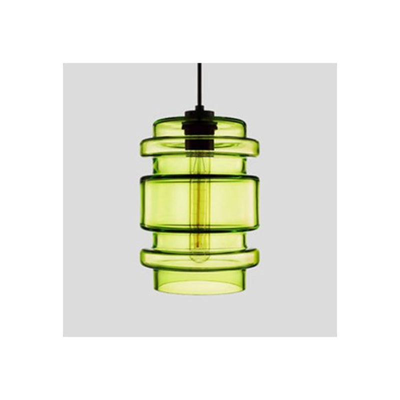 Arisha Modern Art Deco LED Cylindrical /Glass Pendant Light