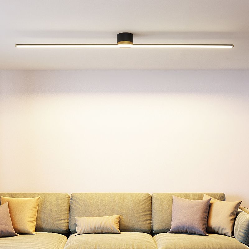Arisha Linear Flush Mount Ceiling Light Bedroom - Neutral Decor