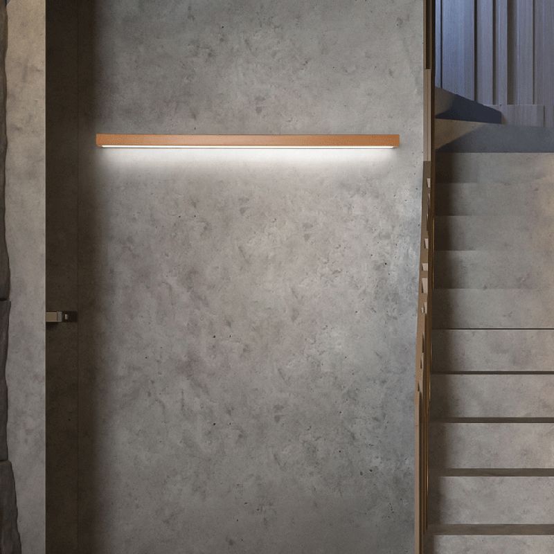 Muto Linear Mirror Wooden Front Vanity Wall Lamp Bedroom