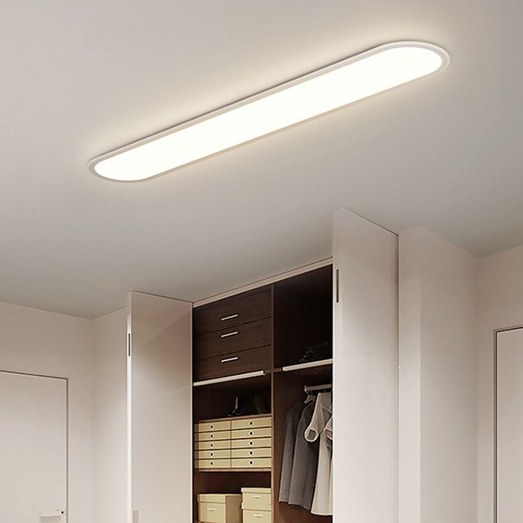 Arisha Flush Mount Ceiling Light Oval Minimalist Acrylic Dining Room