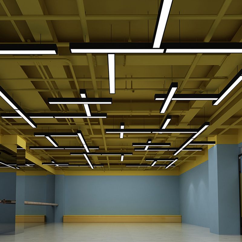 Arisha Minimalist Rectangular LED Pendant Light Acrylic Office