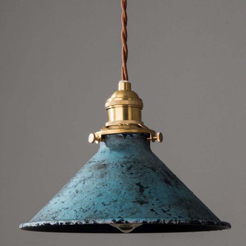 Silva Aged Rusty Vintage Rustic Finish Pendant Light, 3 Style