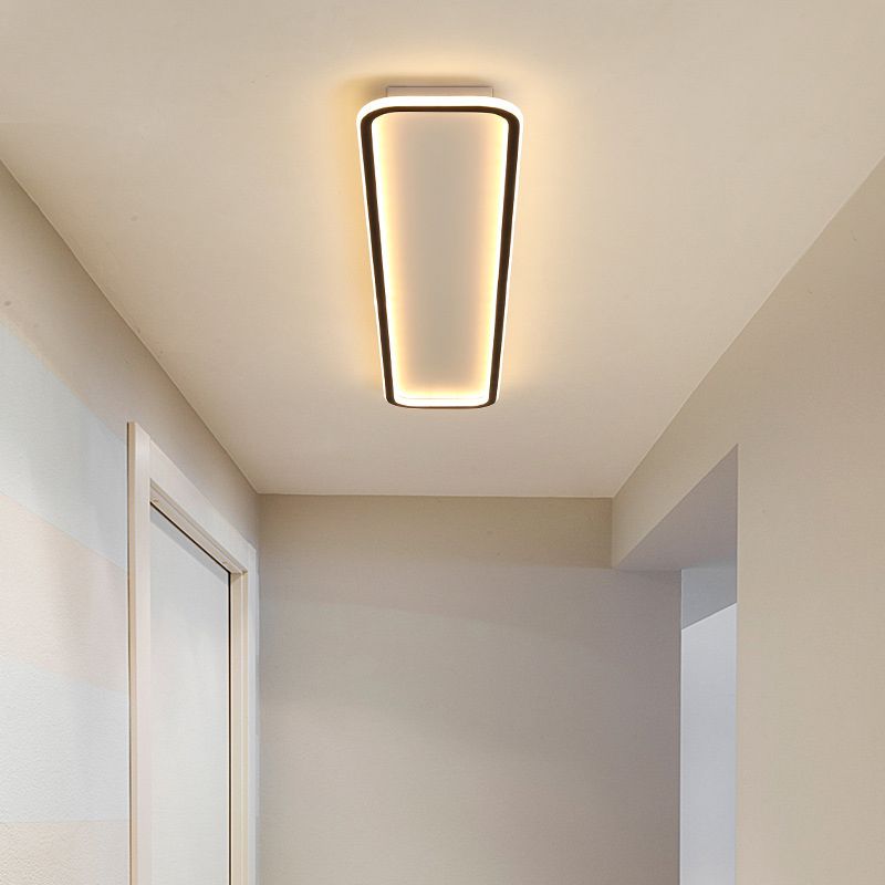 Arisha Minimalist Flush Mount Ceiling Light Rectangle Bedroom