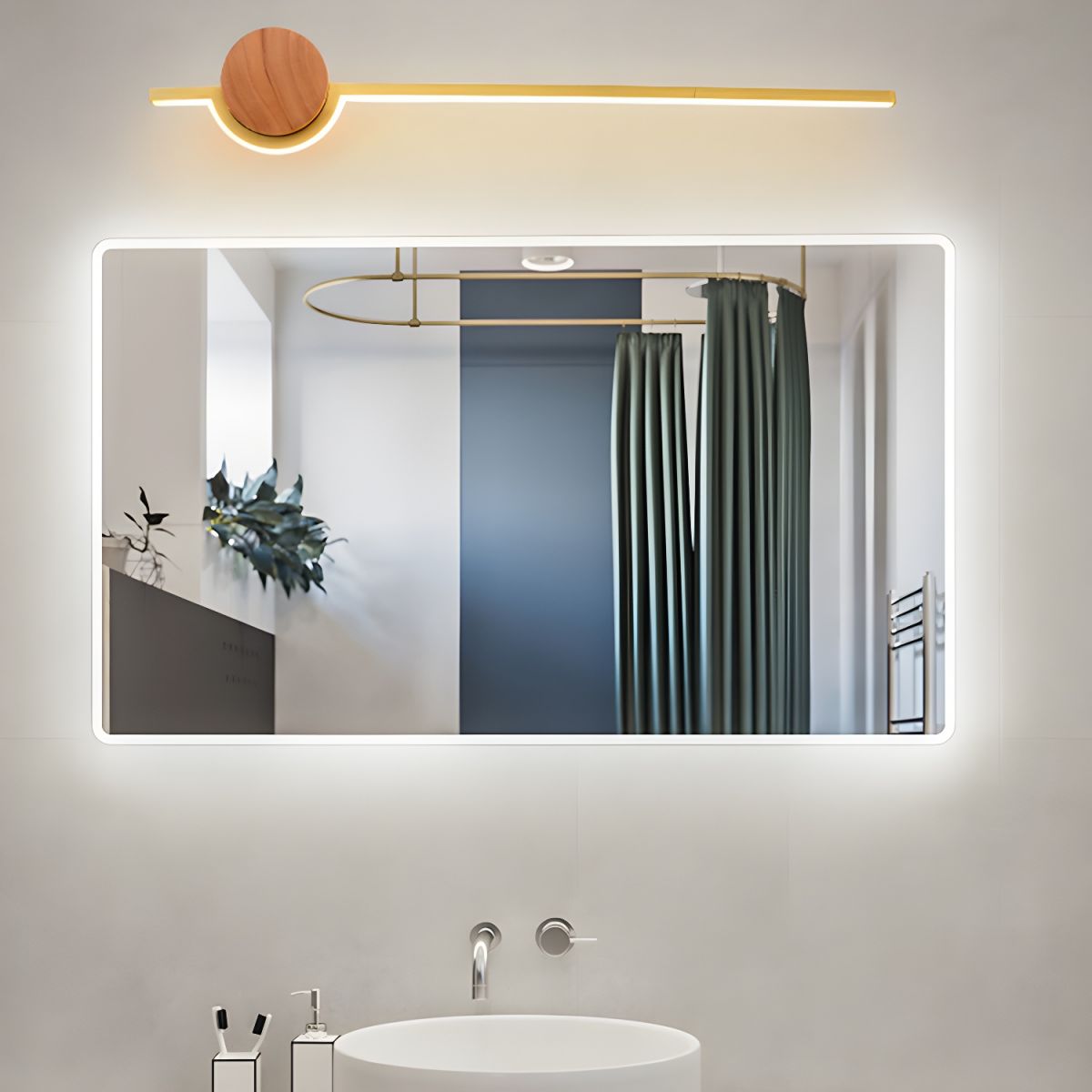 Arisha Nordic Linear Vanity Wall Lamp Bedroom