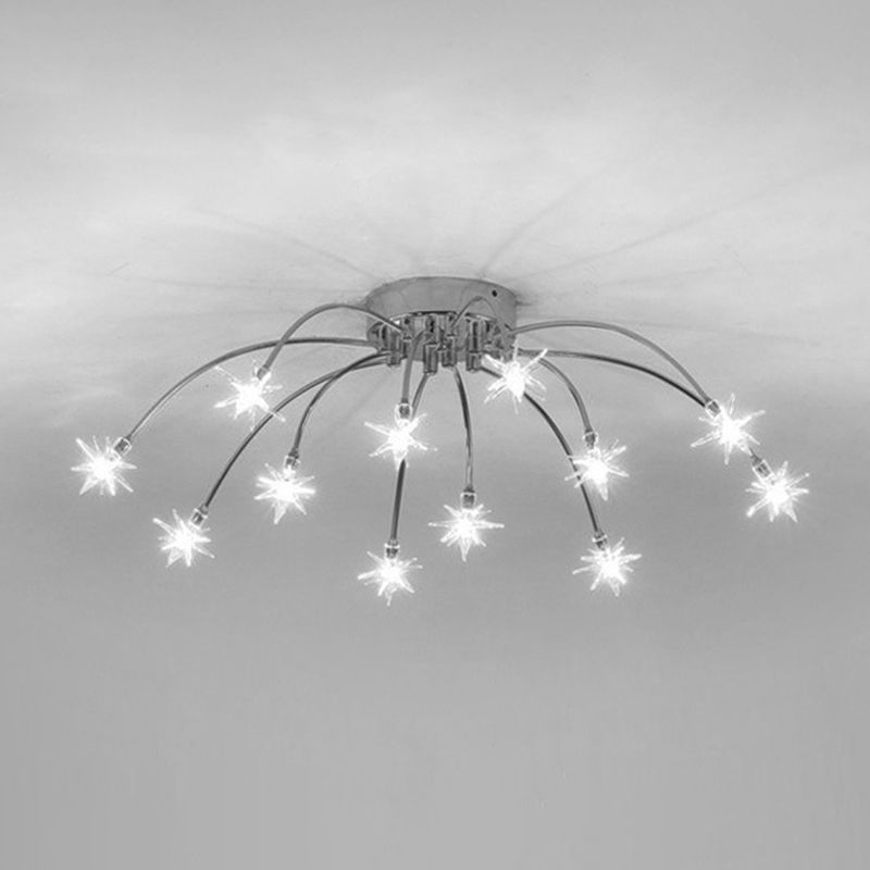Arisha Art Deco Starry Glass Flush Mount Ceiling Light
