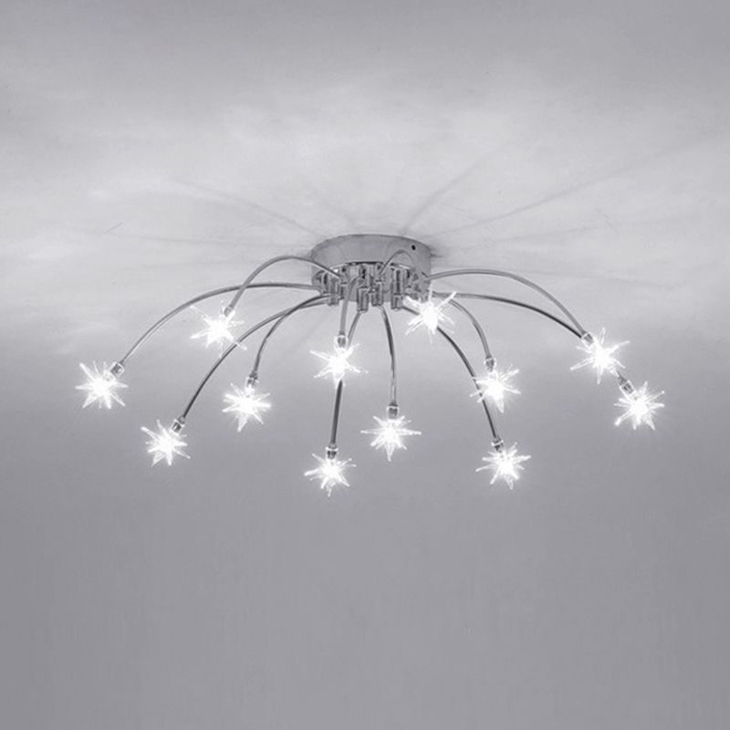 Arisha Art Deco Starry Glass Flush Mount Ceiling Light
