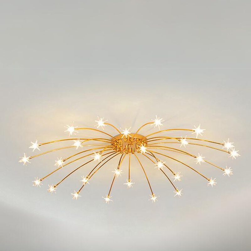 Arisha Art Deco Starry Glass Flush Mount Ceiling Light