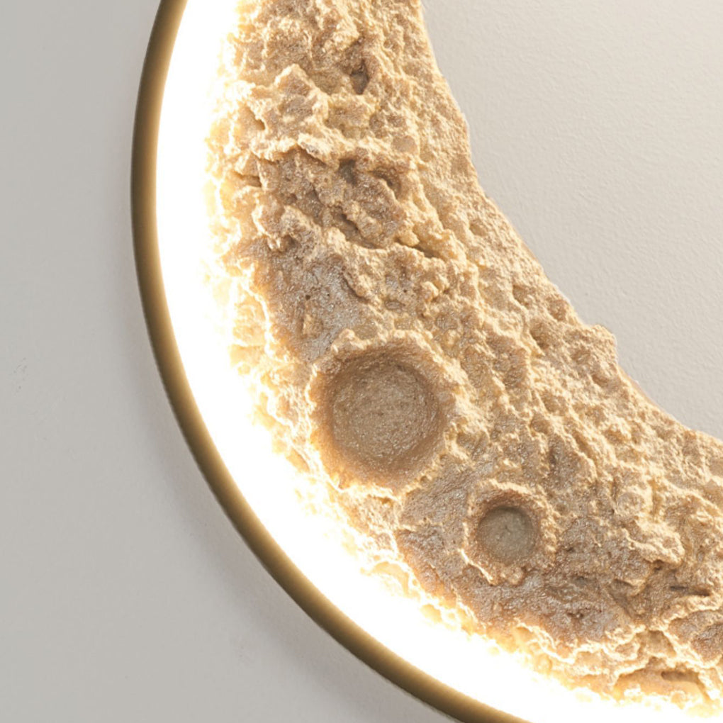 Sigmn Moon Crescent LED Aluminum Resin Outdoor Wall Light