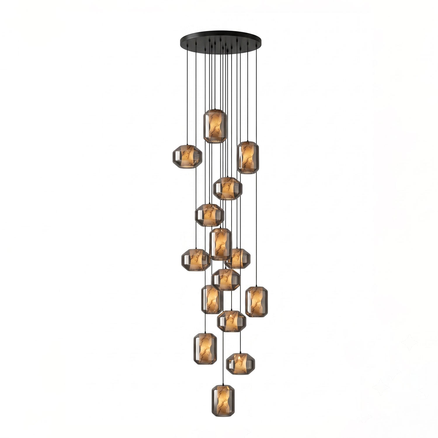 Edenborne Alabaster Glass Cylinder Pendant Light