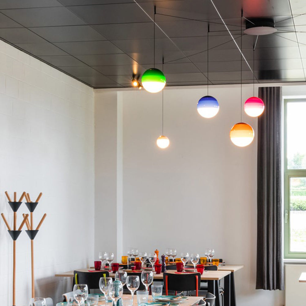 Valentina Colorful Glass Bubble Pendant Light
