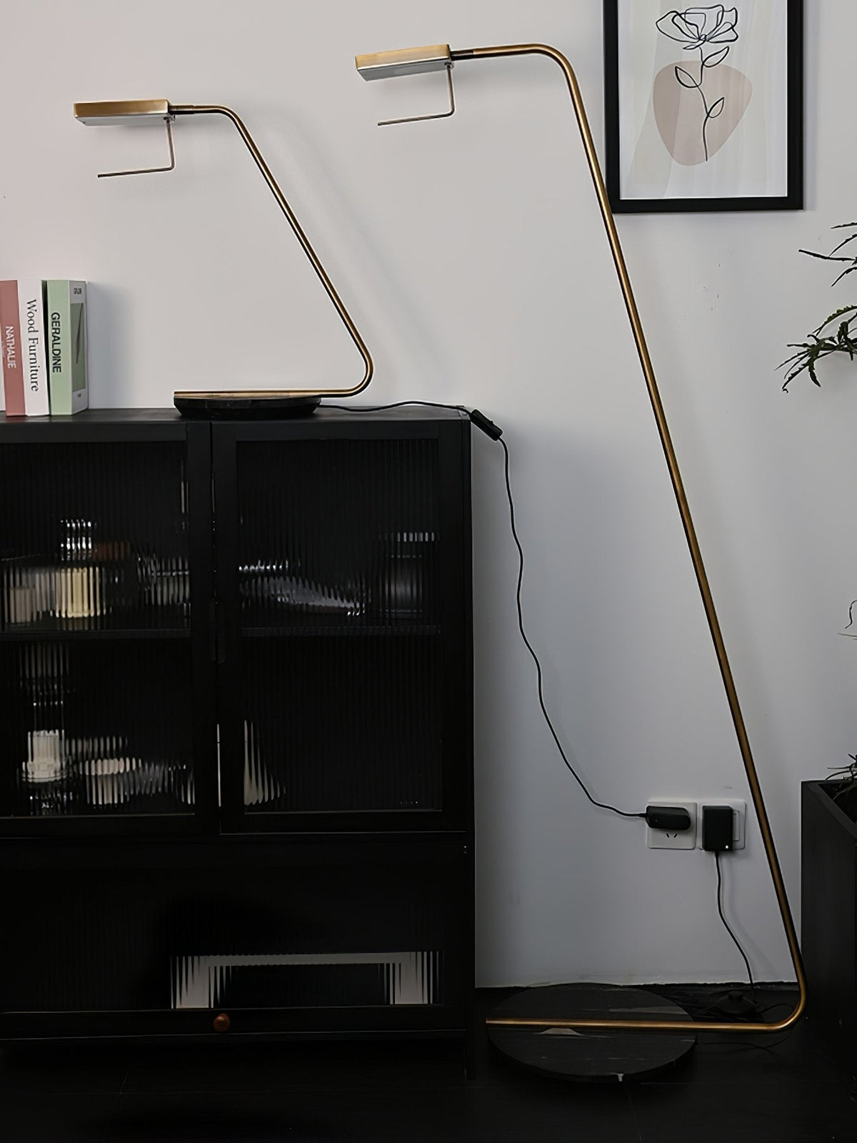 Petivine Minimalist Marble Floor Lamp