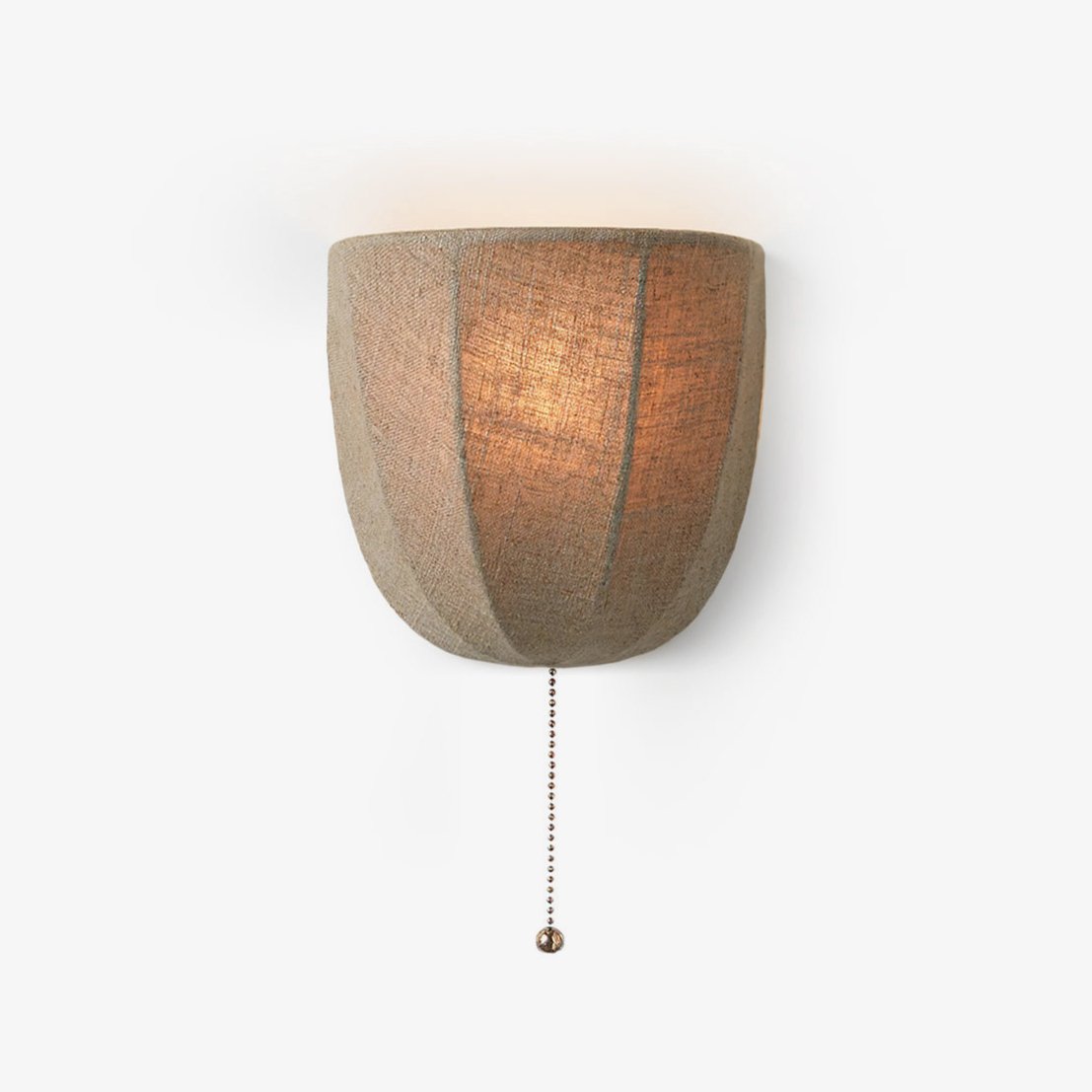 Griswold Natural Linen Fabric Sconce Wall lamp