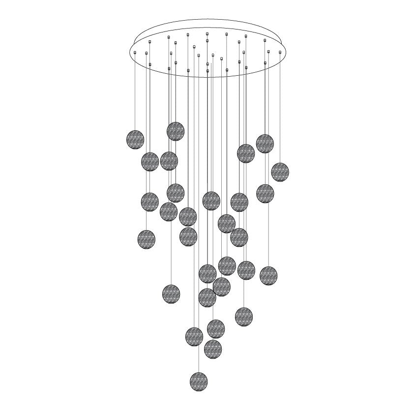 Orbwood Cluster Pendant Light