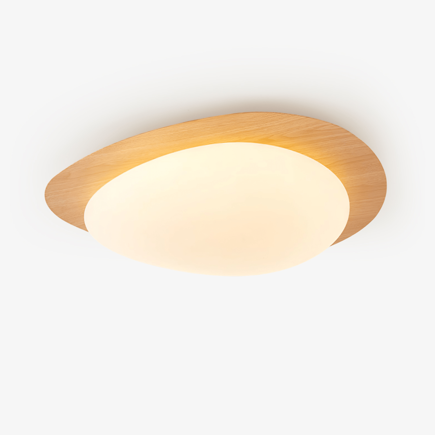 Sylenia Ceiling Light Pebble Walnut Acrylic LED