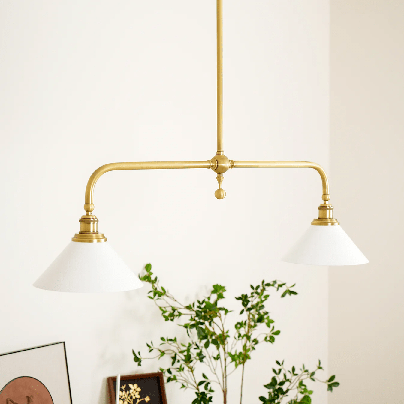 Duet Ceramic Classic Pendant Light - Neutral Decor