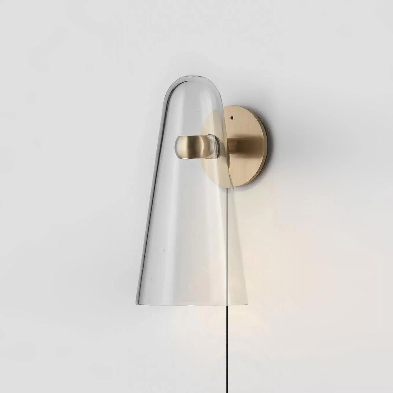 Velivira Conical Glass Wall Light