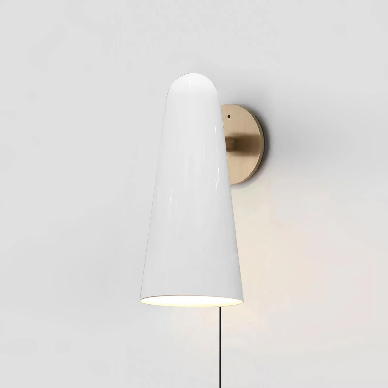 Velivira Conical Glass Wall Light