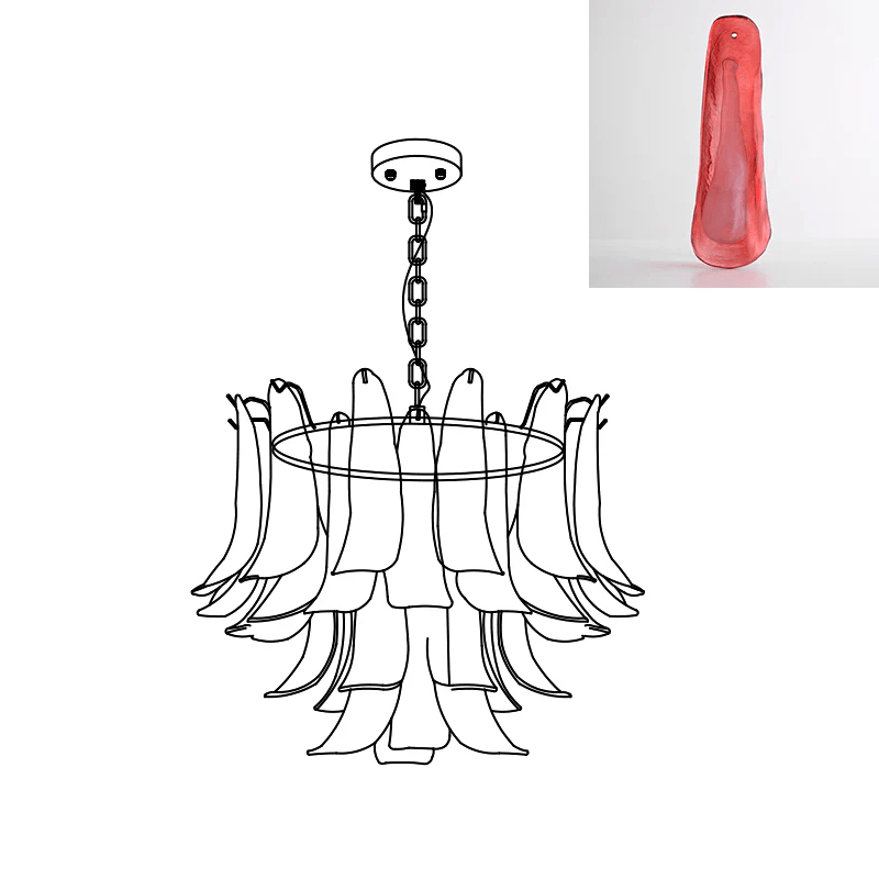 Glyra Amber Bloom Chandelier