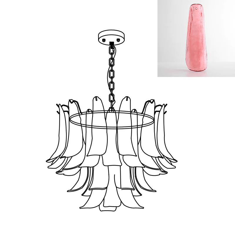 Glyra Amber Bloom Chandelier