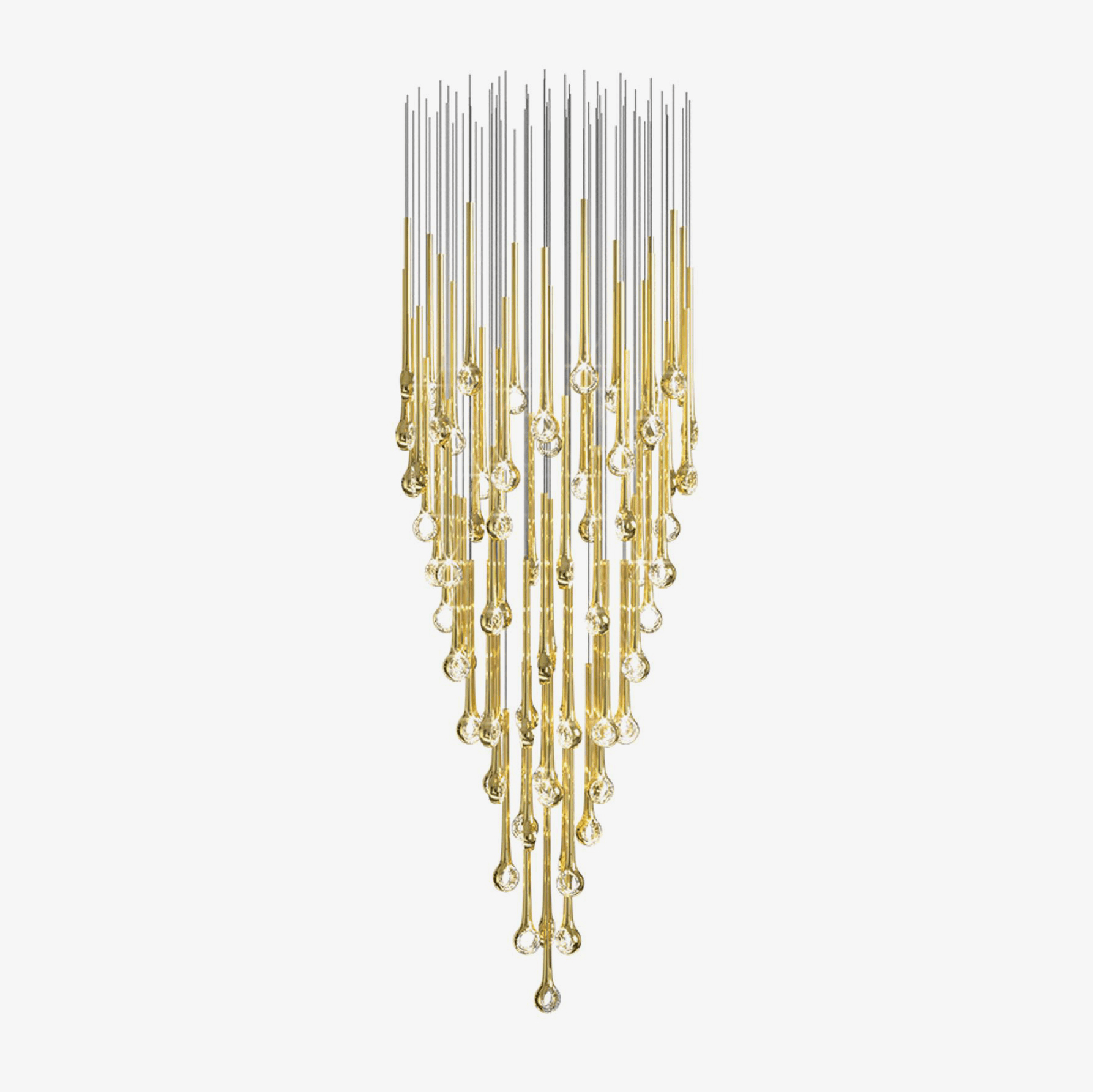 Cicarir Gradient Gold Glass Chandelier