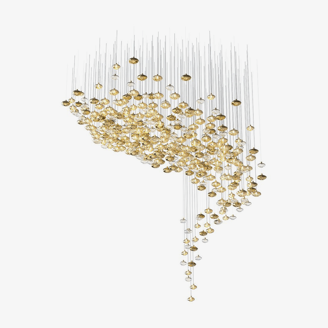 Elmarel Flowing Crystal Dining Chandelier