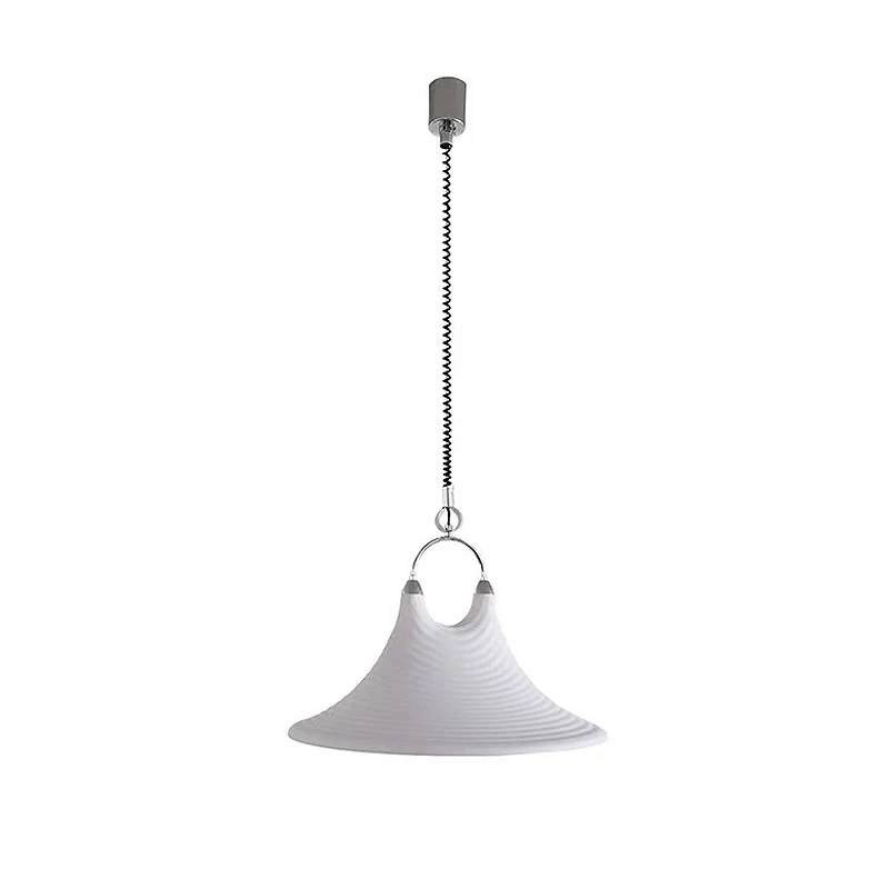Aurmiros Modern Minimalist Swirl Glass Pendant Light