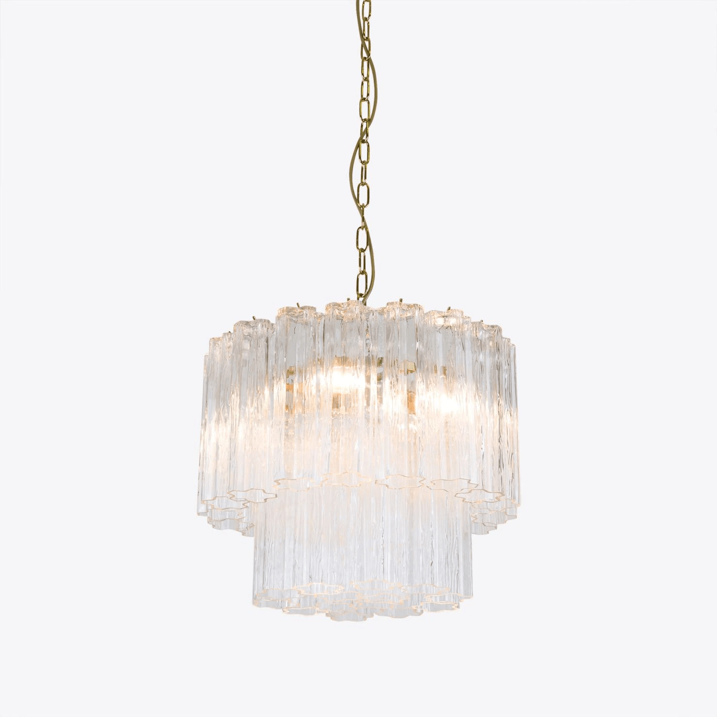 Aelox Chandelier Small Treviso Murano Glass Tube