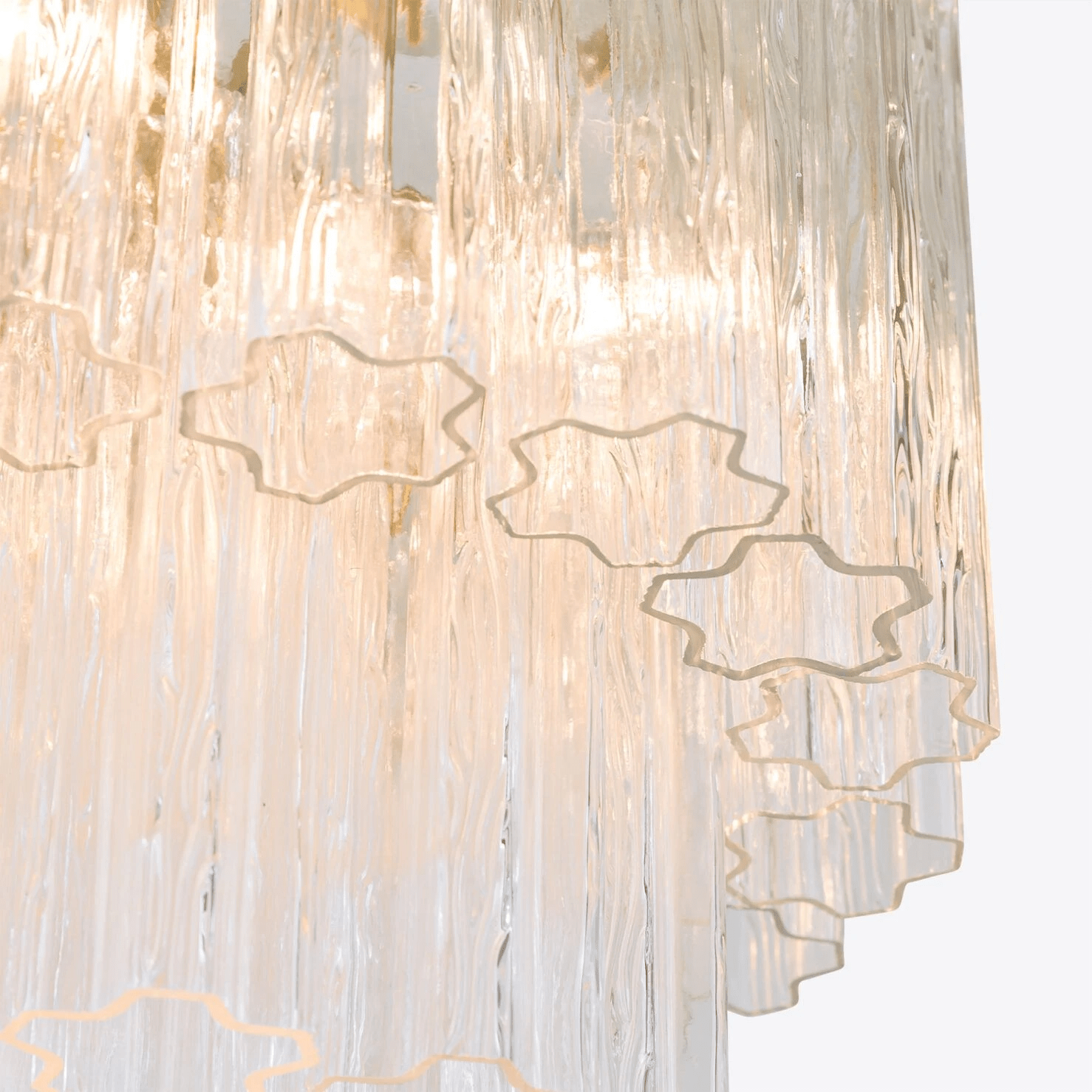 Aelox Chandelier Small Treviso Murano Glass Tube