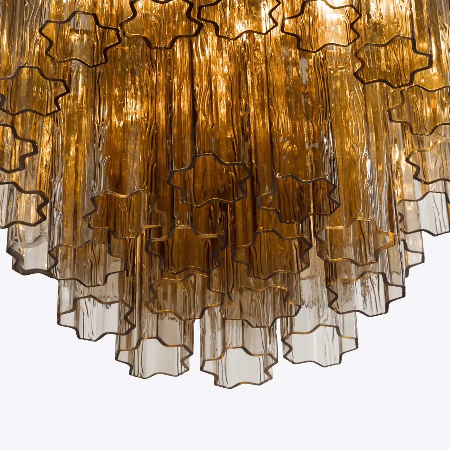 Aelox Chandelier Small Treviso Murano Glass Tube